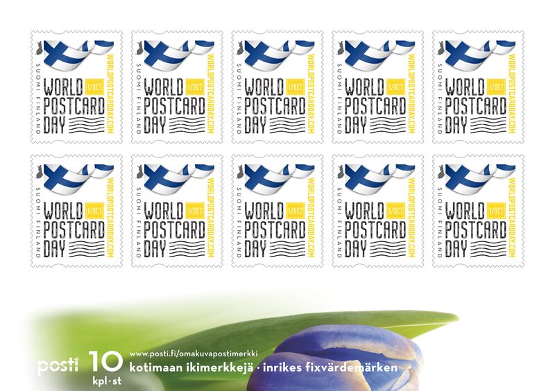World Postcard Day 2025 omakuvapostimerkkiarkki World Postcard Day 2025 omakuvapostimerkkiarkki