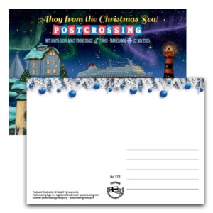 372 - Meri Postcrossing Xmas 2025 - Kobba Klintar ja Marhällan